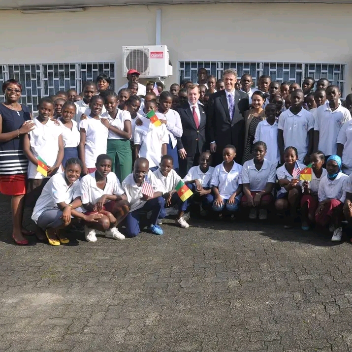 US Embassy officials visiting ALC Douala, celebrating our commitment to promoting English language education and cultural exchange